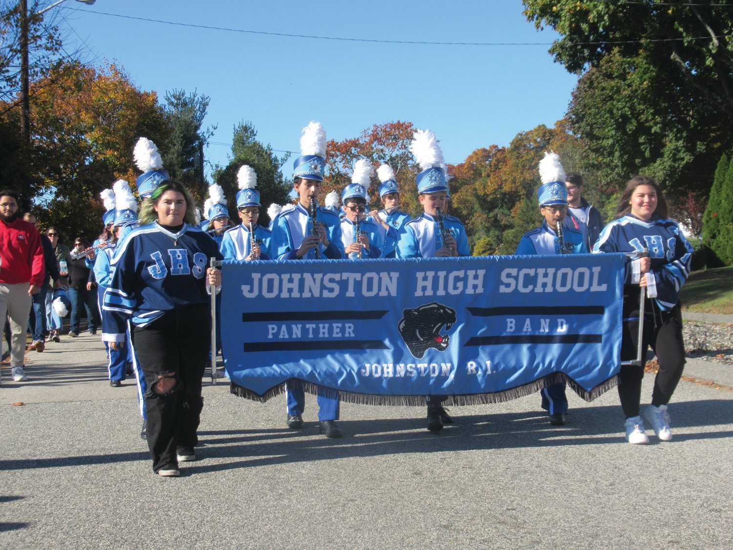 TALENTED TROUPE: In keeping with tradition, the national award-winning JHS marching put on another prolific performance in Saturday’s Homecoming Parade.